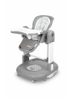Detská multifunkčná stolička Sitron 3v1 – kŕmenie, hojdačka a chodítko - sivá