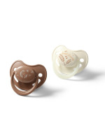 Cumlík silikónový, anatomický tvar, 18m +, 2 ks - Nature