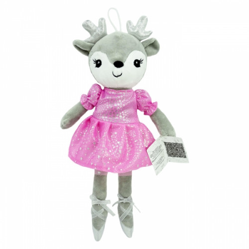 Handrová bábika, srnka Baletka, 35 cm - ružová