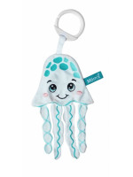 Medúza šuštiaca kontrastná hračka, zmyslová hračka