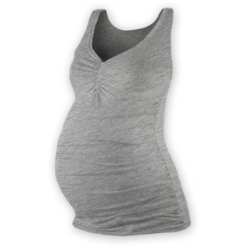 JOŽÁNEK Tehotenský topík JOLANA - sivý melír