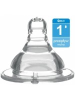 BabyOno Antikolikový širokootvorový cumlík, 0m +