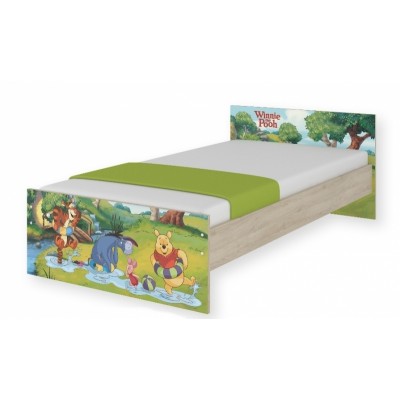 BabyBoo Detská junior posteľ Disney 180x90cm - Medvedík PÚ a čarovný les