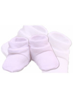 Topánočky / ponožtičky VELUR - biele