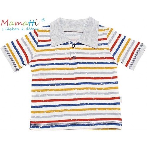 Polo tričko kr.rukáv Mamatti - Drak, veľ. 74