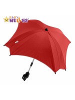 Slnečník, dáždnik do kočíka Baby Nellys ® - červený