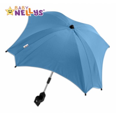 Slnečník, dáždnik do kočíka Baby Nellys ® - modrý