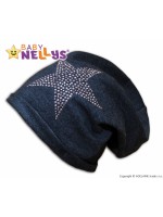 Bavlnená čiapočka Baby Nellys ® - Hviezda ružová