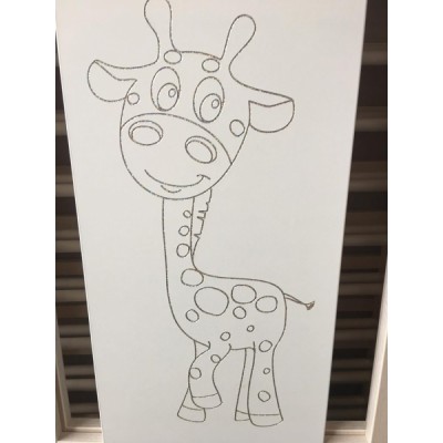 Postieľka Drewex Žirafa - dub,santana, 120x60cm