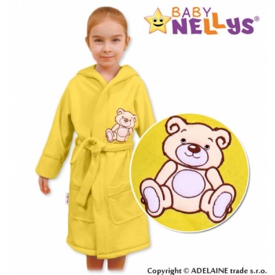 Baby Nellys Detský župan - Medvedík Teddy - krémový