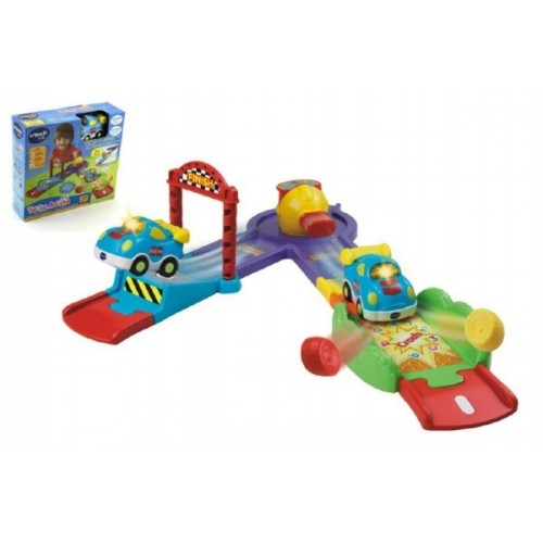 Tut Tut Dráha s raketovým štartom + autíčko 8cm plast na batérie so zvukom sa svetlom
