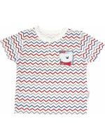 Polo tričko krátky rukáv Mamatti - Zvieratka zigzag, vel. 74