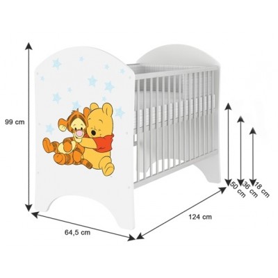 BabyBoo Dětská postieľka Disney Baby Minnie - 120x60cm