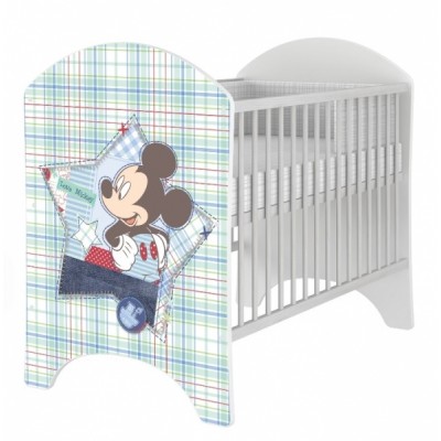 BabyBoo Dětská postieľka Disney Baby Mickey - 120x60cm