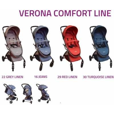 Coto Baby Kočík Verona Comfort Line -  Turquoise Linen