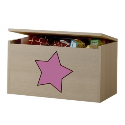 BabyBoo Box na hračky, truhlička Hviezda růžová ku kolekcii Žirafka