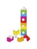 Goki Farebná drevená veža - domček