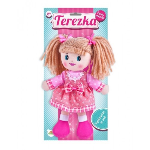 Teddies Babika Terezka hadrová plyš 30cm česky mluvící na kartě