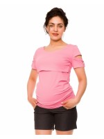 Be MaaMaa Tehotenské kraťasy Jeans Crush - černé, vel´. XL