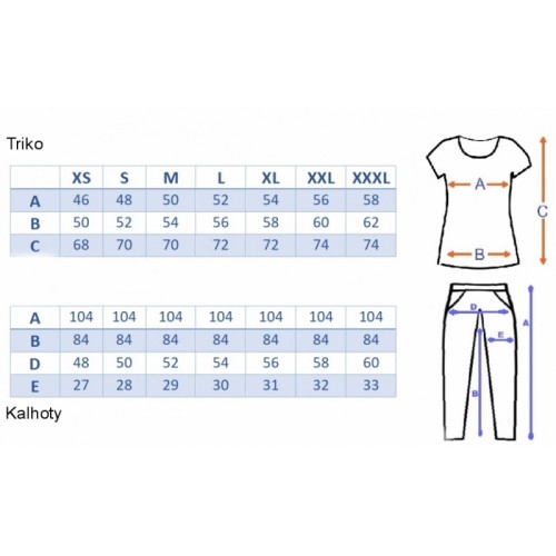 Be MaaMaa Tehotenské, dojčiace pyžamo - jeans/modrá