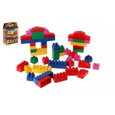 Teddies Stavebnica LORI 3 plast 50ks v krabici 19x28x10cm.