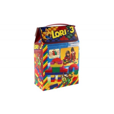 Teddies Stavebnica LORI 3 plast 50ks v krabici 19x28x10cm.