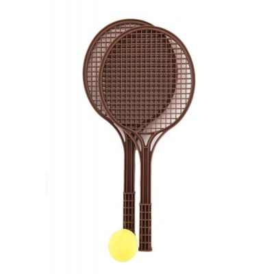 Teddies Soft tenis plast farebny + loptička 53cm v sieťke
