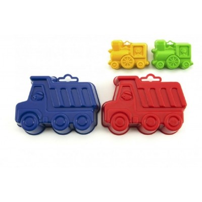 Teddies Formičky Bábovky plast 13cm asst 4 farby v sieťke 12m +