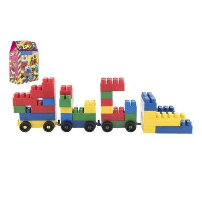Teddies Stavebnica LORI 2 plast 35ks v krabici 19x28x10cm