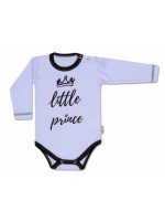 Baby Nellys Body dlhý rukáv, Little Prince - modré, veľ. 62