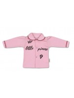 Baby Nellys Bavlnená košieľka Little Princess - růžová, veľ. 62