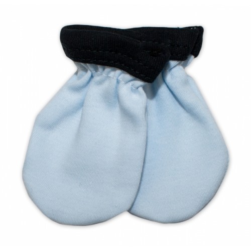 Baby Nellys  Dojčenske rukavičky - Little prince - modré,