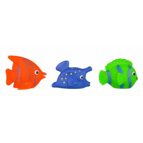 Hencz Toys Gumové zvieratka do vody - rybky, 3ks v balení