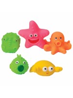 Hencz Toys Gumové morské zvieratka do vody - 5ks v balení